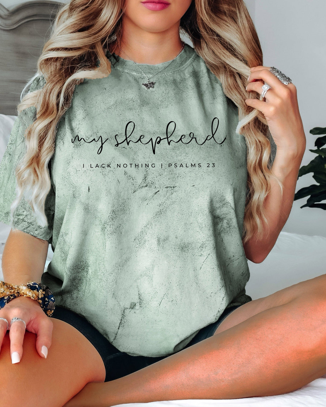 He Is My Shepherd Psalm Christian Comfort Colors T-Shirt, Bible Faith Gift