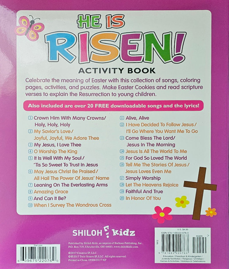 He Is Risen!: Activity Book - Kids Activities