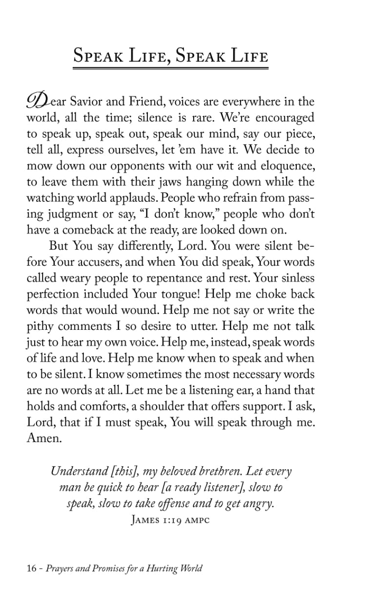 Prayers and Promises for a Hurting World Paperback - by Laura Freudig