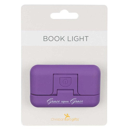 Grace Upon Grace Purple Adjustable Clip-on Book Light