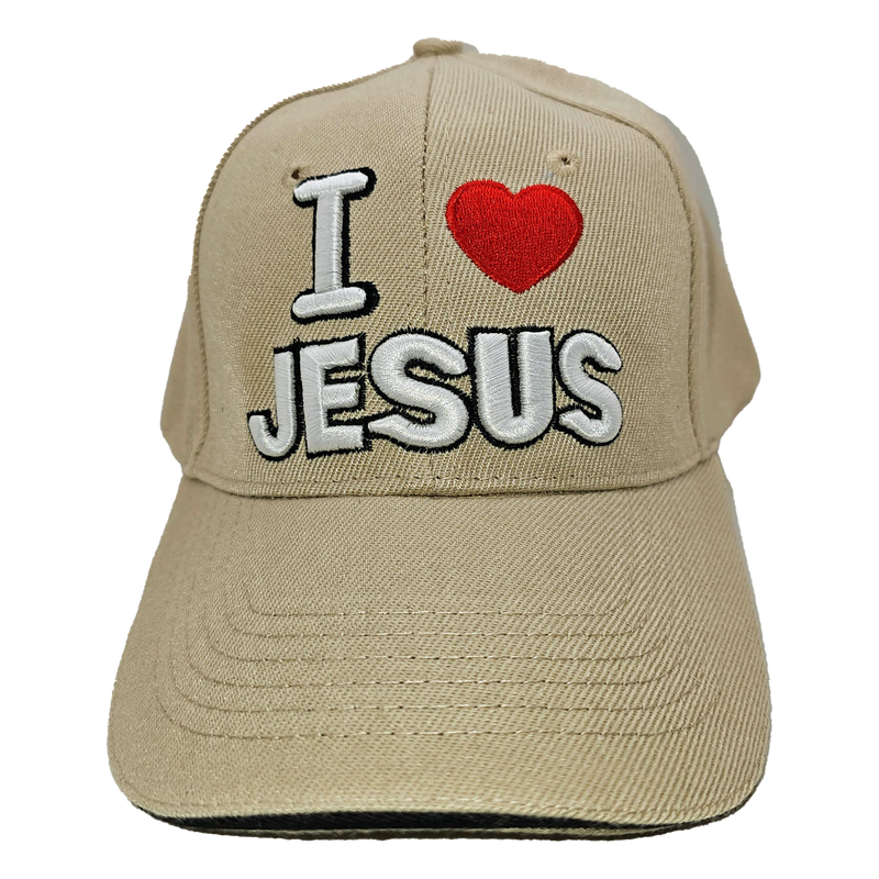 I Love Jesus Cap - 3D Embroidery Jesus Cap