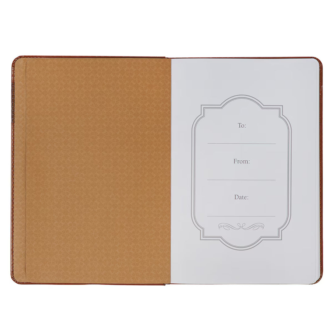 Be Still &amp; Know Tan Flexcover Journal - Psalm 46:10