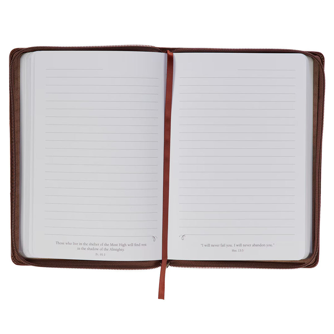 Be Still &amp; Know Tan Flexcover Journal - Psalm 46:10