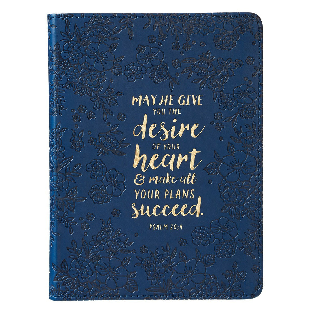 Desire of Your Heart Handy-sized Lux Leather Journal - Psalm 20:4