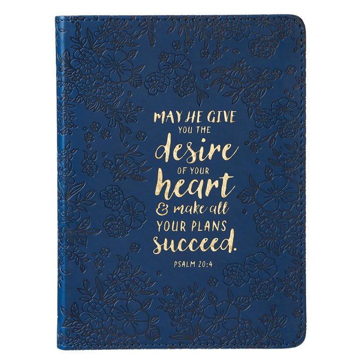 Desire of Your Heart Handy-sized Lux Leather Journal - Psalm 20:4