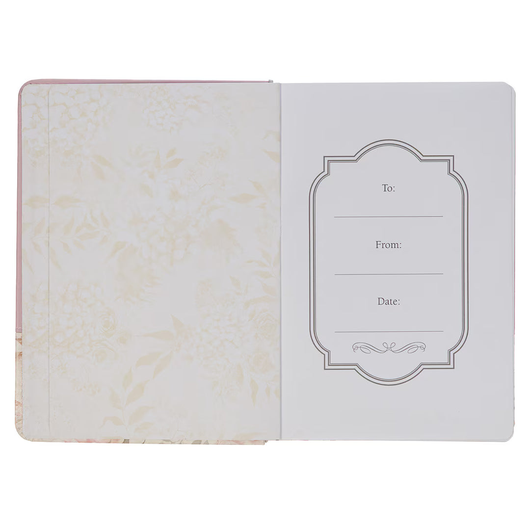 Done in Love Pink Floral Classic Journal with Elastic Closure and Pen Holder - 1 Corinthians 16:14