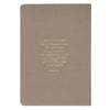 Amazing Grace Taupe Crown of Thorns Classic Faux Leather Journal - Isaiah 53:5
