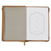 With God All Things Are Possible Tan Faux Leather Journal with Zipper Closure - Matthew 19:26