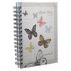 Made New Butterfly Large Hardcover Wirebound Journal - 2 Corinthians 5:17