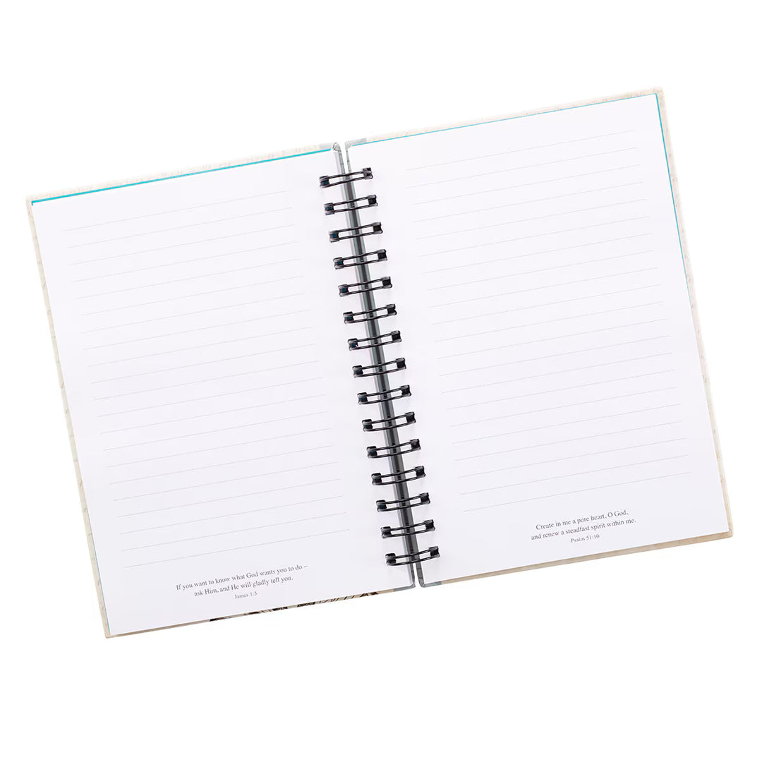 Made New Butterfly Large Hardcover Wirebound Journal - 2 Corinthians 5:17