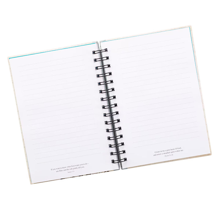 Made New Butterfly Large Hardcover Wirebound Journal - 2 Corinthians 5:17