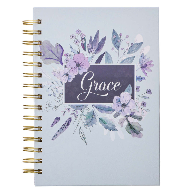 Grace Journal Gray/Purple Wire Bound