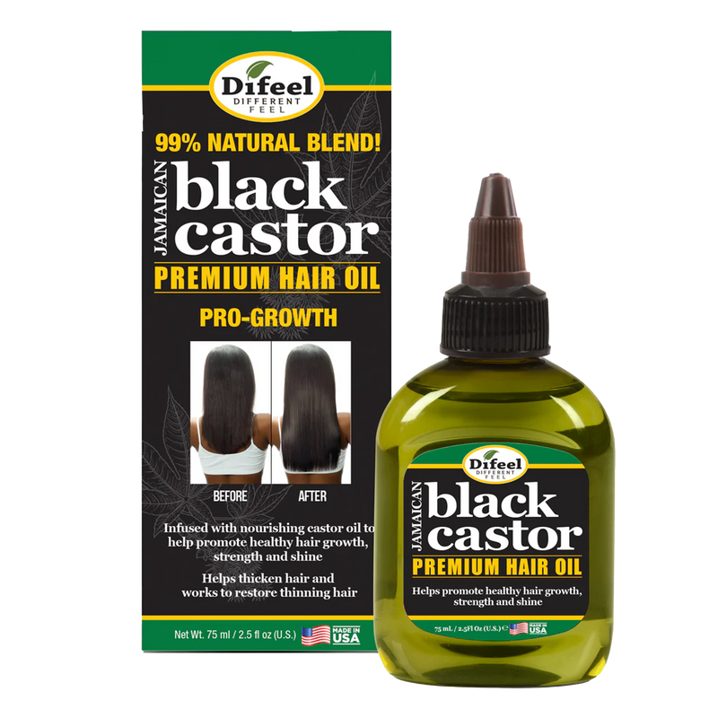 Difeel - Jamaican Black Castor Premium Hair Oil 2.5 oz.