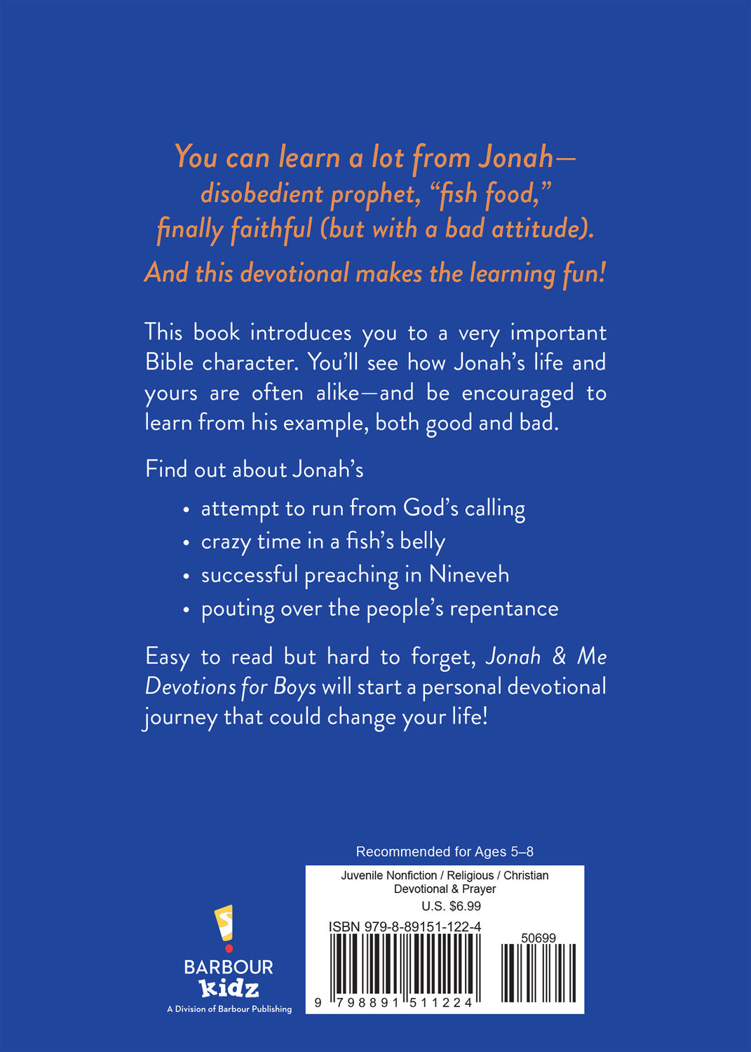 Jonah &amp; Me Devotions for Boys