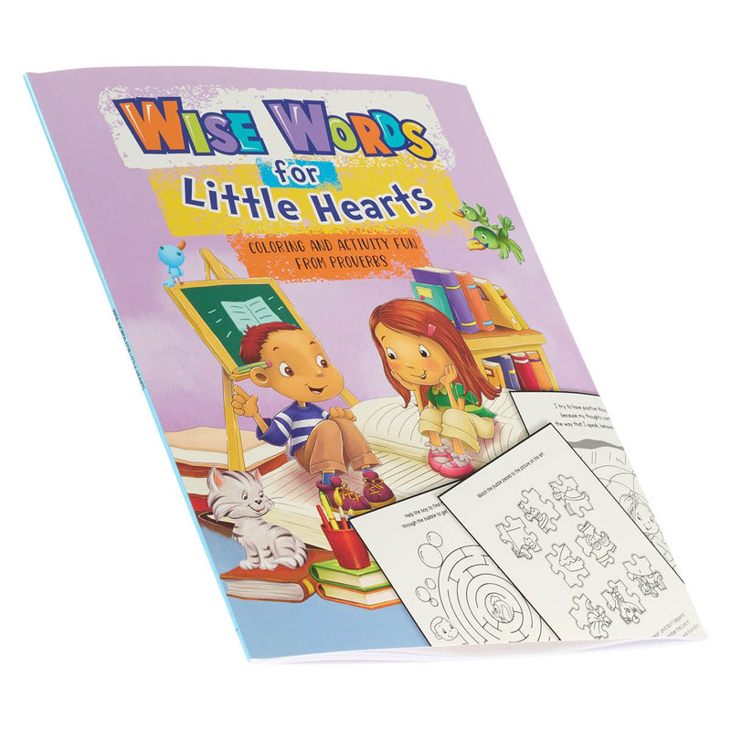 Wise Words for Little Hearts Coloring and Activity Book by Agnes de Bezenac