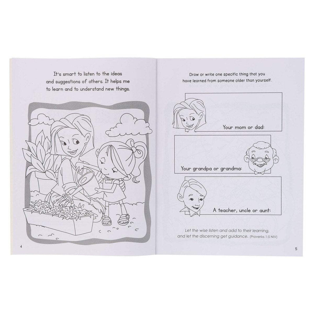 Wise Words for Little Hearts Coloring and Activity Book by Agnes de Bezenac