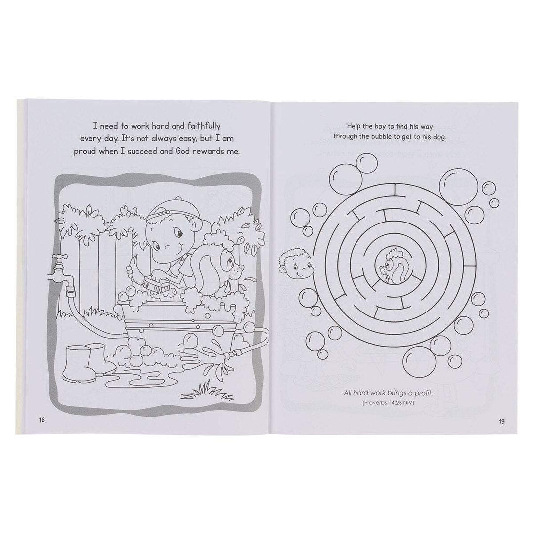 Wise Words for Little Hearts Coloring and Activity Book by Agnes de Bezenac