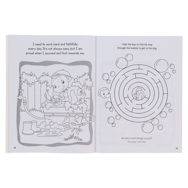 Wise Words for Little Hearts Coloring and Activity Book by Agnes de Bezenac