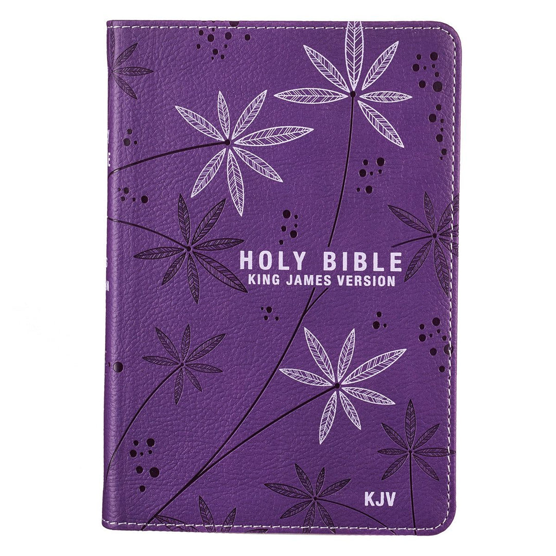 Purple Faux Leather Compact King James Version Bible