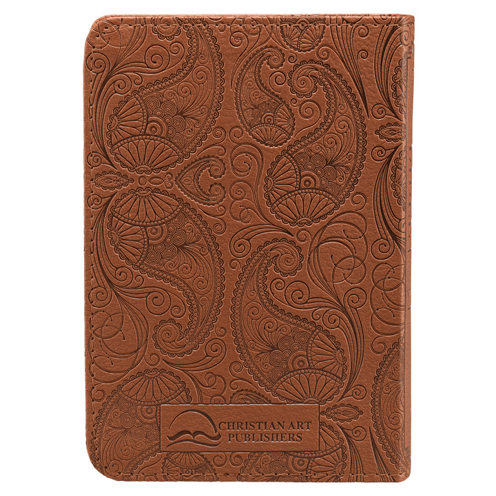 Toffee Brown Faux Leather King James Version Mini Pocket Bible