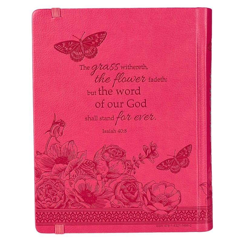 Bright Pink Faux Leather Hardcover KJV My Creative Bible