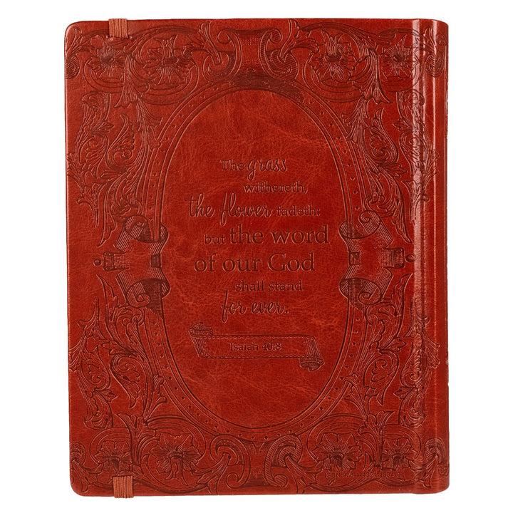 Saddle Tan Faux Leather Hardcover KJV My Creative Bible