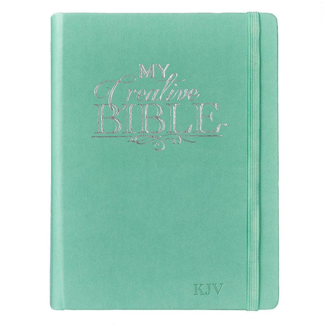 Teal Faux Leather Hardcover KJV My Creative Bible