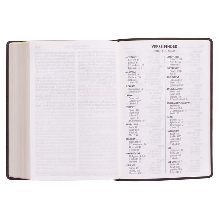Dark Brown Faux Leather Super Giant Print King James Version Bible
