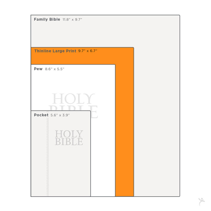 Pink and Brown Large Print Faux Leather Thinline King James Version Bible