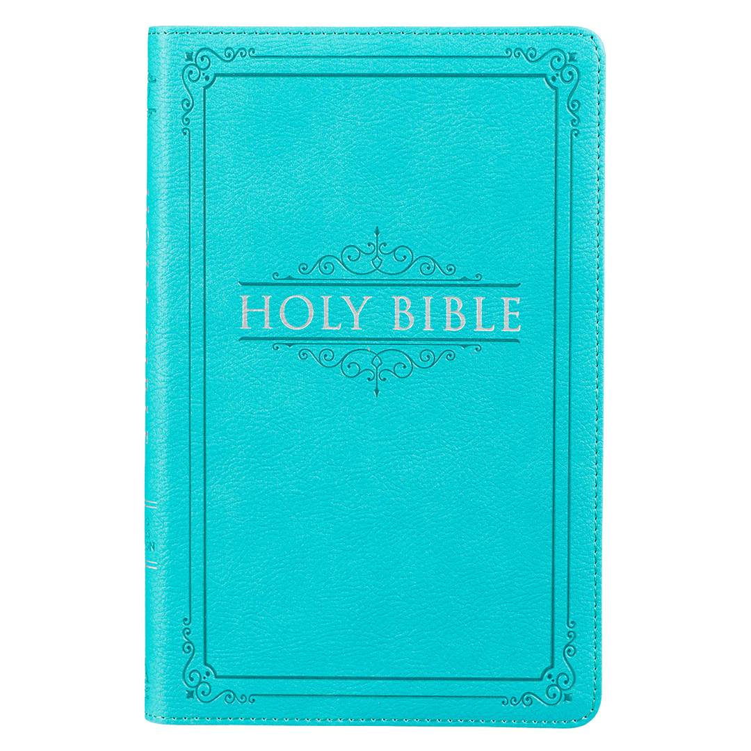 Teal Faux Leather King James Version Gift Edition Bible