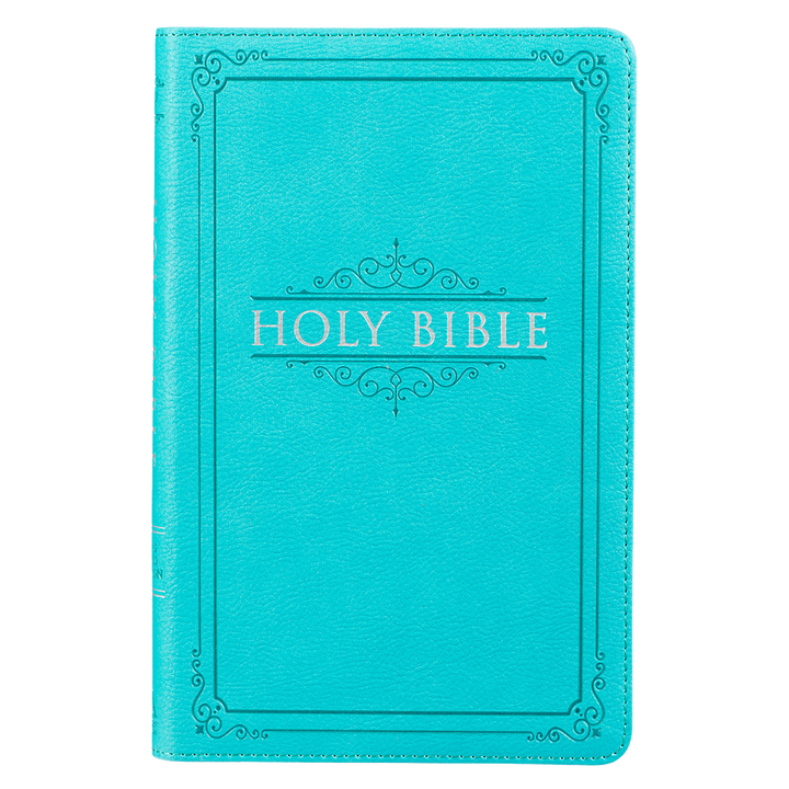 Teal Faux Leather King James Version Gift Edition Bible
