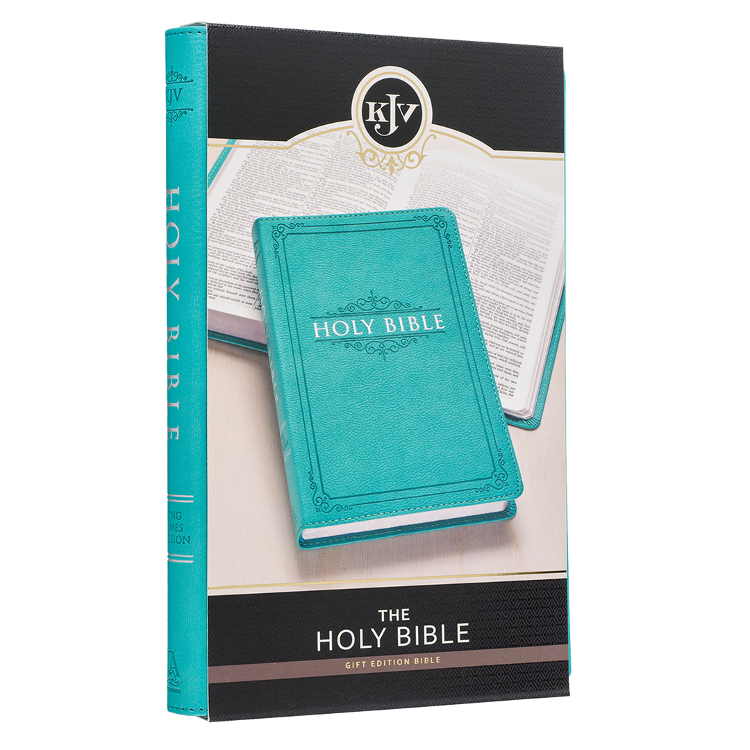 Teal Faux Leather King James Version Gift Edition Bible