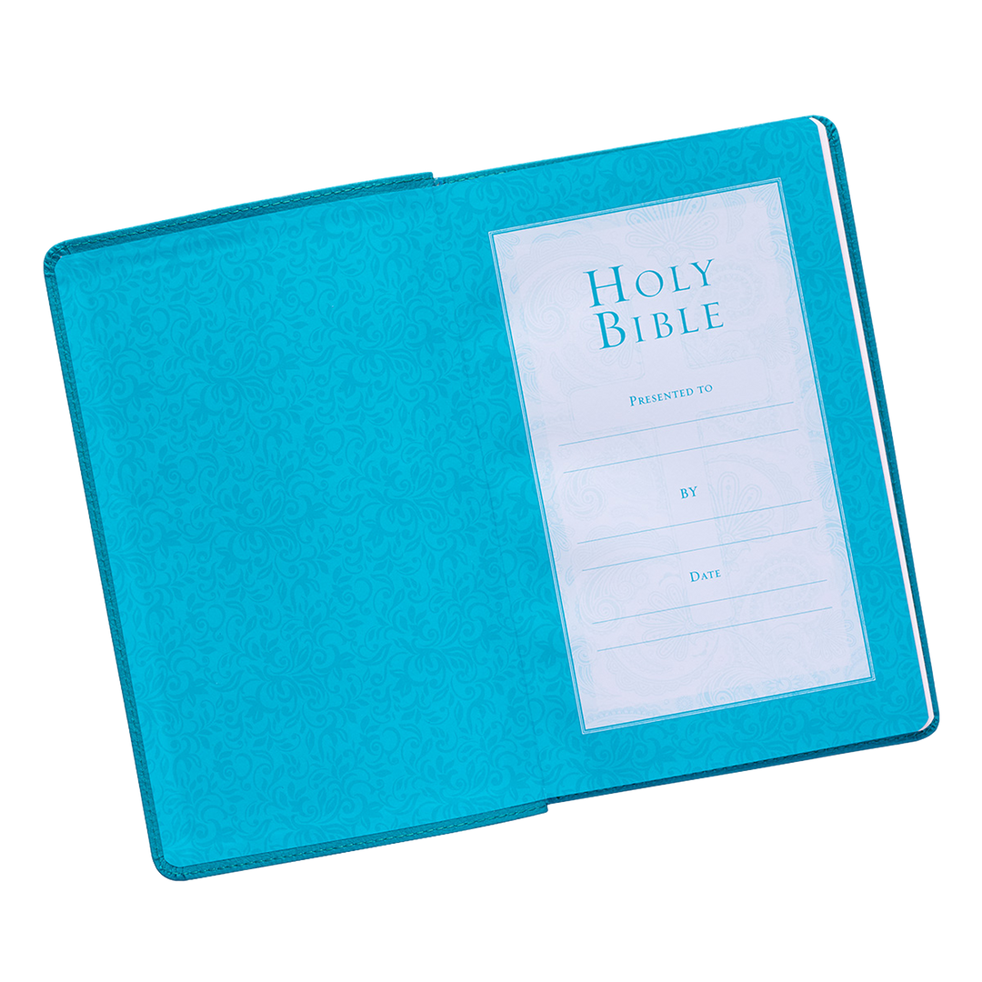 Teal Faux Leather King James Version Gift Edition Bible