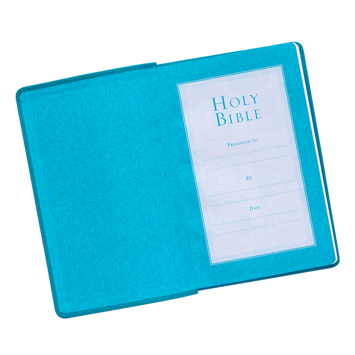 Teal Faux Leather King James Version Gift Edition Bible