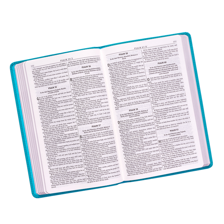 Teal Faux Leather King James Version Gift Edition Bible