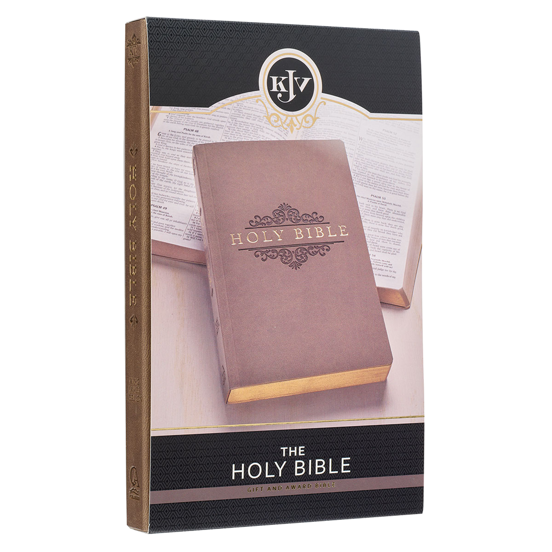 Tan Faux Leather King James Version Gift and Award Bible