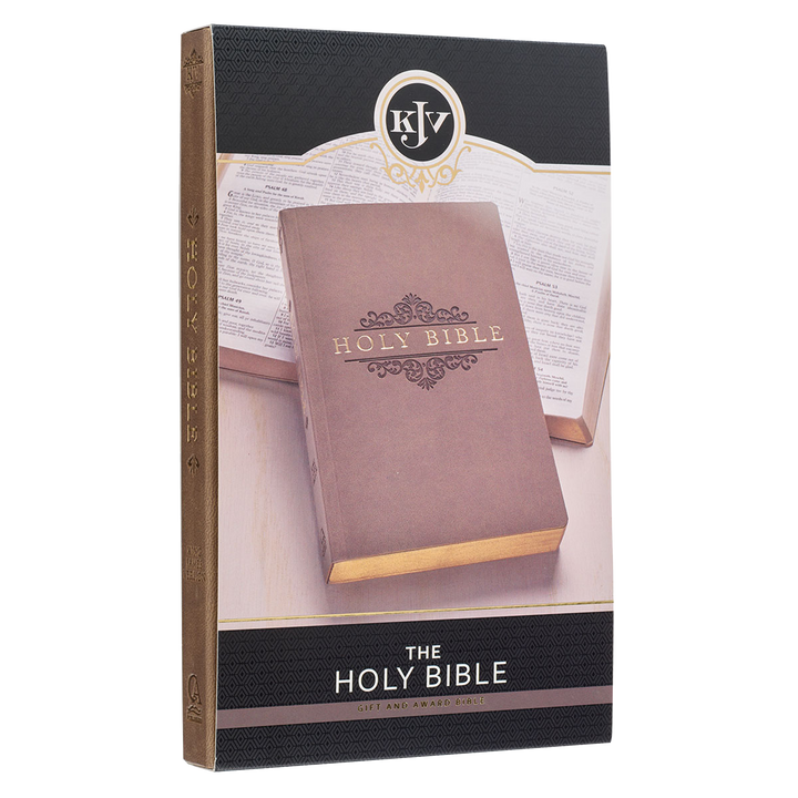 Tan Faux Leather King James Version Gift and Award Bible