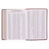 Saddle Tan Faux Leather Super Giant Print King James Version Bible
