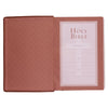 Saddle Tan Faux Leather Super Giant Print King James Version Bible