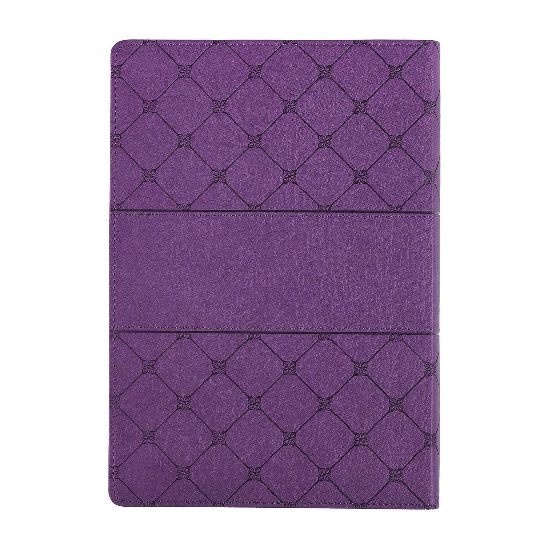 Purple Faux Leather Super Giant Print King James Version Bible