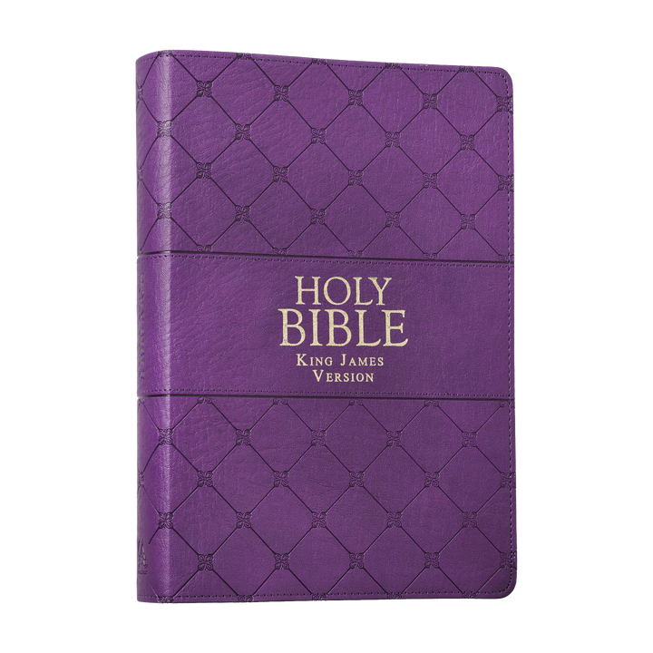 Purple Faux Leather Super Giant Print King James Version Bible