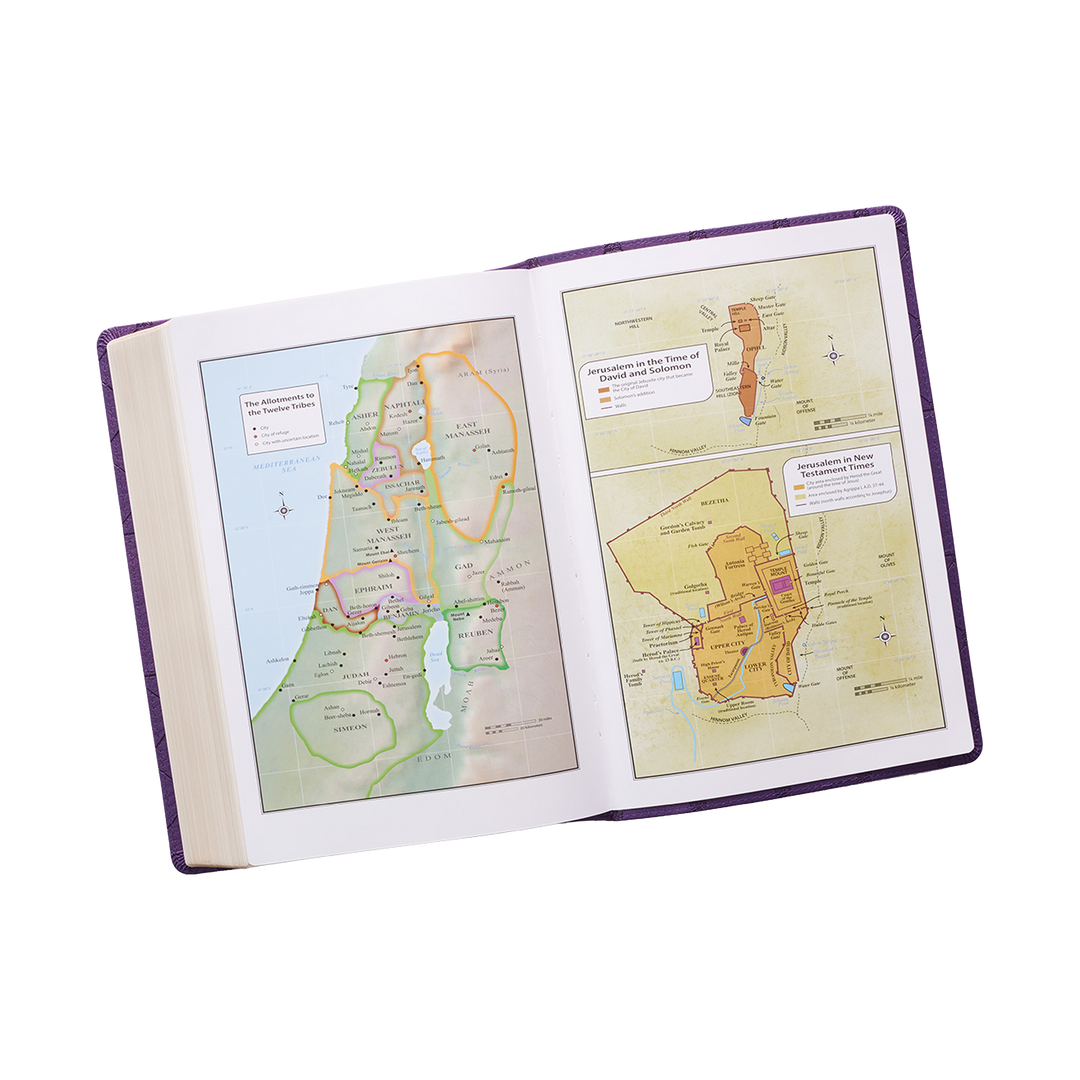 Purple Faux Leather Super Giant Print King James Version Bible