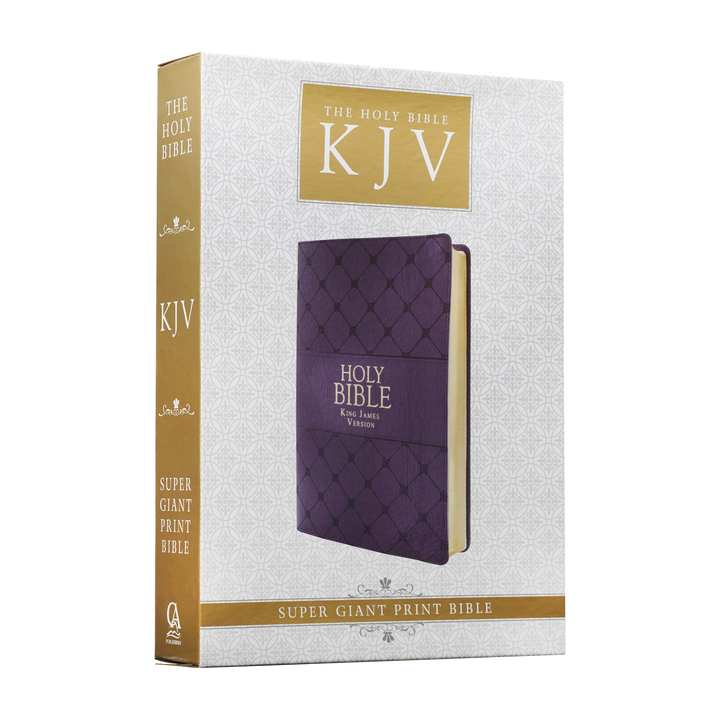 Purple Faux Leather Super Giant Print King James Version Bible