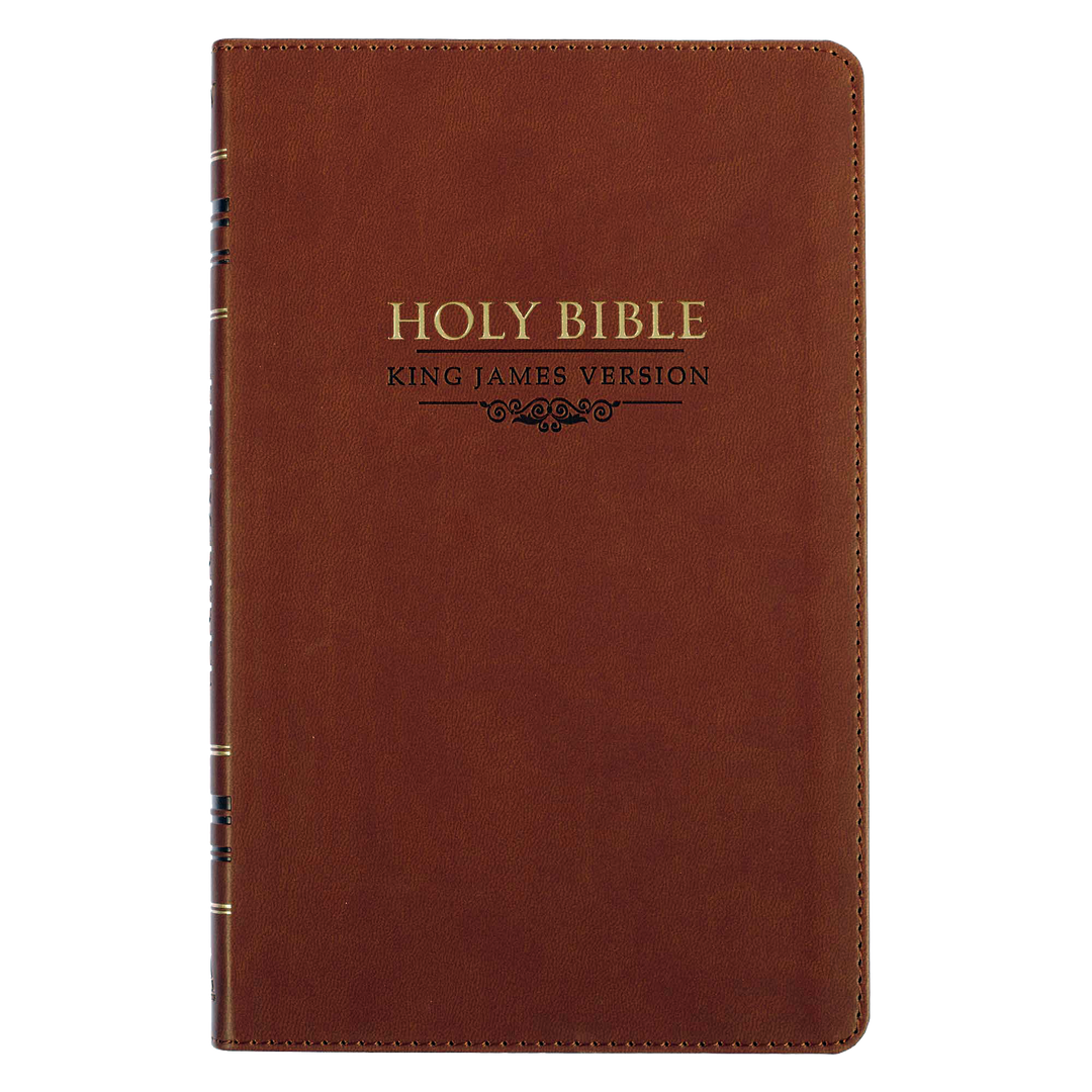 Saddle Tan Faux Leather Gift Edition King James Version Bible