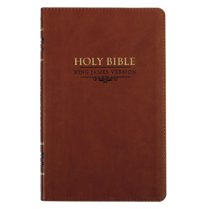 Saddle Tan Faux Leather Gift Edition King James Version Bible