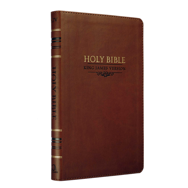 Saddle Tan Faux Leather Gift Edition King James Version Bible