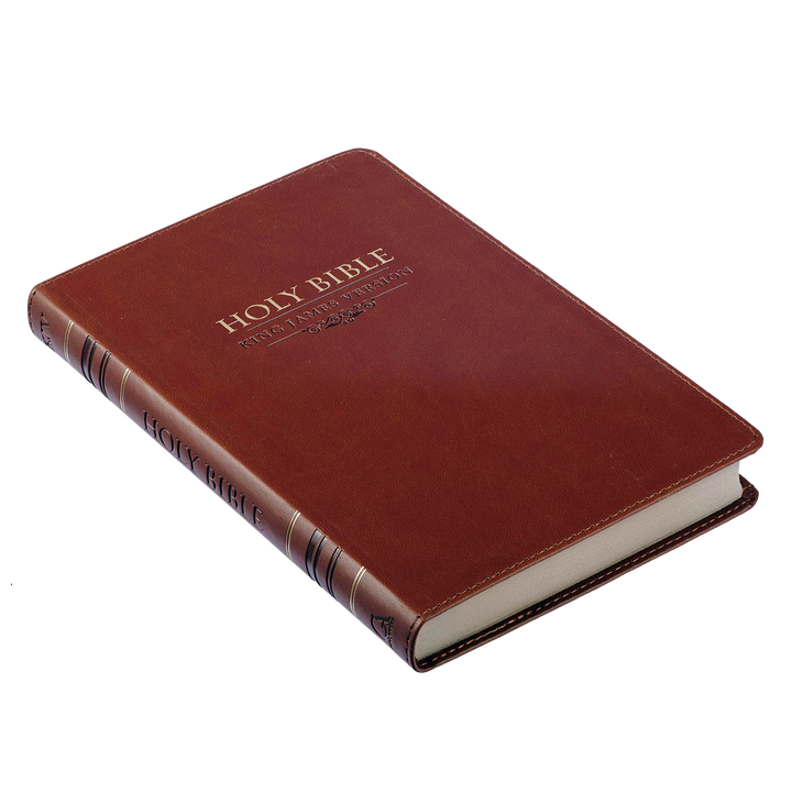 Saddle Tan Faux Leather Gift Edition King James Version Bible