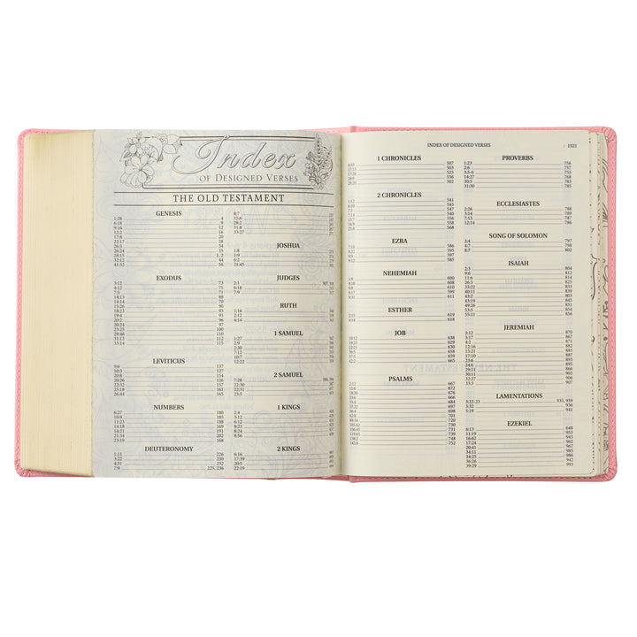 Pink Hardcover Faux Leather KJV My Promise Bible