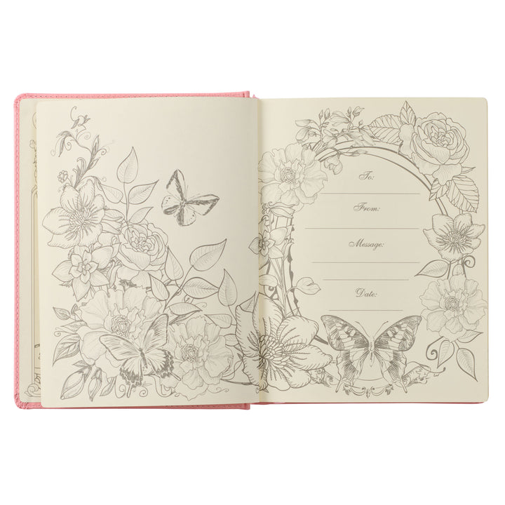 Pink Hardcover Faux Leather KJV My Promise Bible
