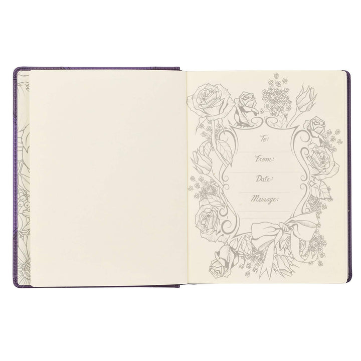 Purple Faux Leather Hardcover KJV My Creative Bible